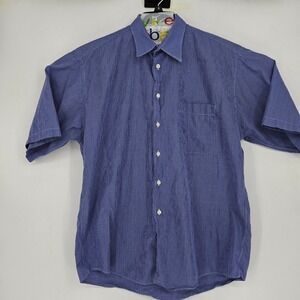 Vintage Gitman Bros Shirt Mens Large Button Up Satels USA‎ Short Sleeve Check